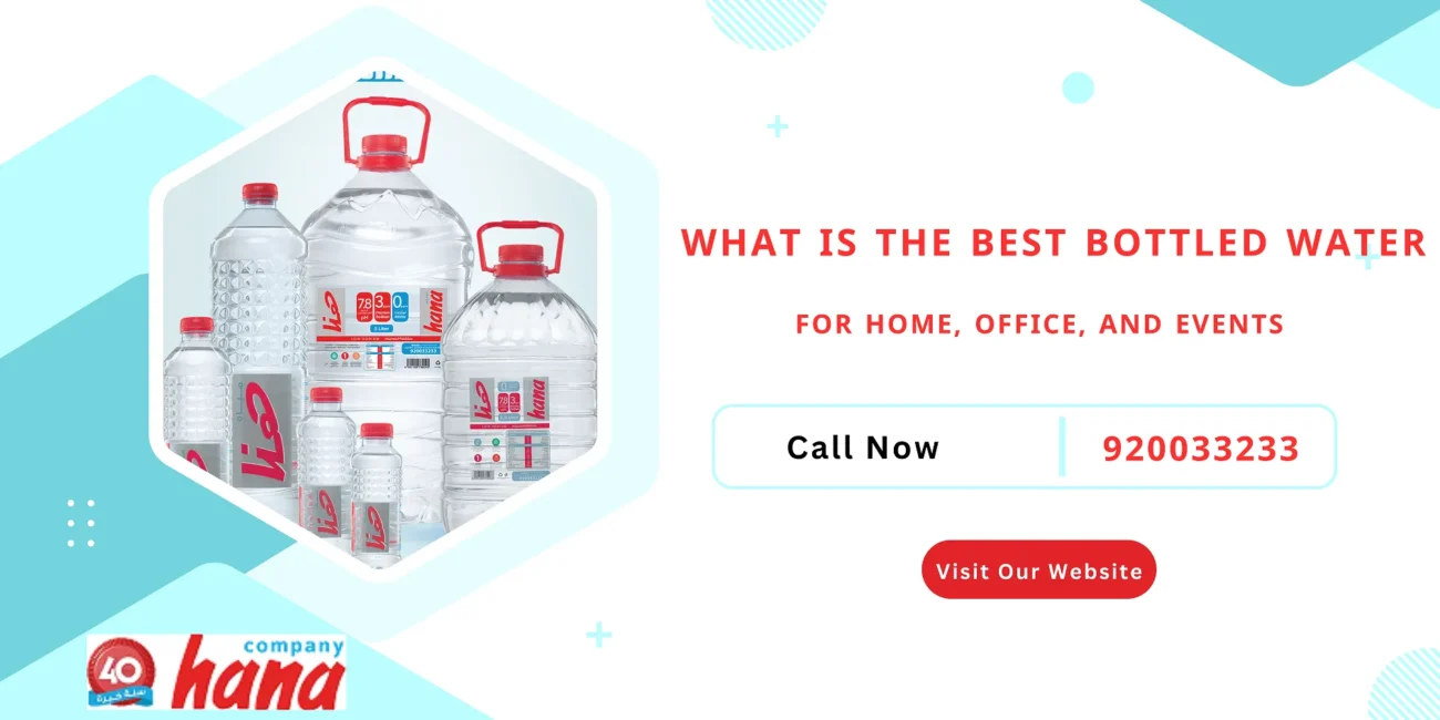Hana Water cartons for home office guests and daily drinking